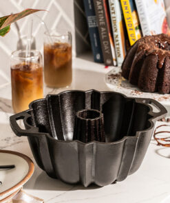 Alternative view of Seasoned Cast Iron Fluted Cake Pan