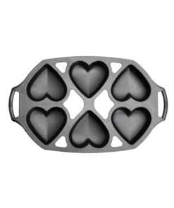Alternative view of Seasoned Cast Iron Heart Mini Cake Pan