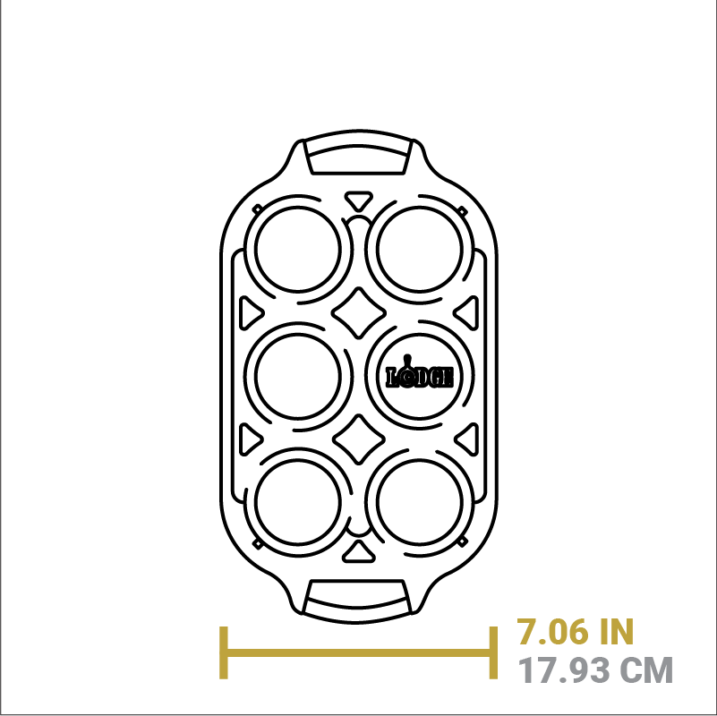 Seasoned Cast Iron Muffin Pan - Image 7
