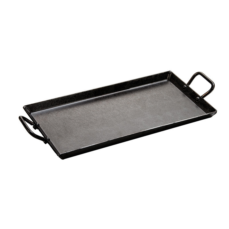 18 x 10 Inch Seasoned Carbon Steel Griddle - Image 7