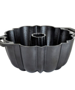 Seasoned Cast Iron Fluted Cake Pan