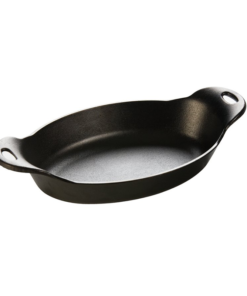 Heat-Treated 16 Ounce Cast Iron Oval Server