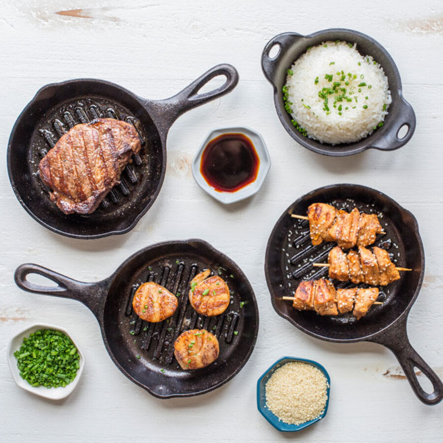 Round Cast Iron Grill Pan - Image 5