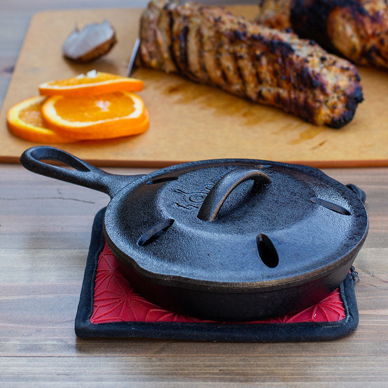 6.5 Inch Seasoned Cast Iron Smoker Skillet - Image 2