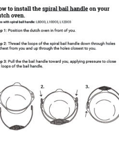 Alternative view of 9 Quart Cast Iron Dutch Oven Spiral Bail Handle