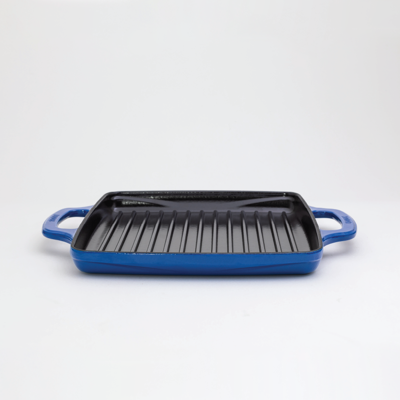 USA Enamel 11 Inch Enameled Cast Iron Grill Pan - Image 7