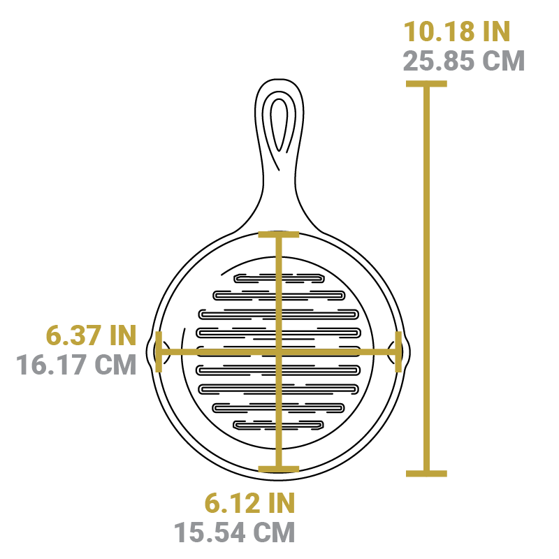 Round Cast Iron Grill Pan - Image 18