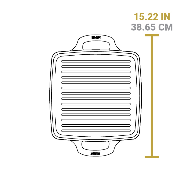 USA Enamel 11 Inch Enameled Cast Iron Grill Pan - Image 8